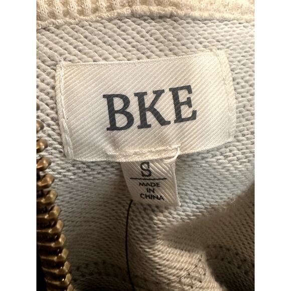 BKE – L/S Pieced ¼-Zip Hoodie – Charcoal Mix - Size Small - Picture 2 of 6